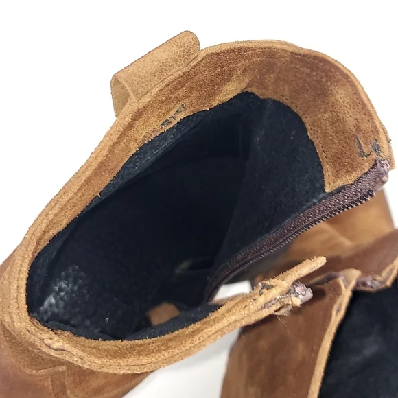 Emanuele Crasto Brown Suede Western Boots EU 39 - Picture 10 of 14